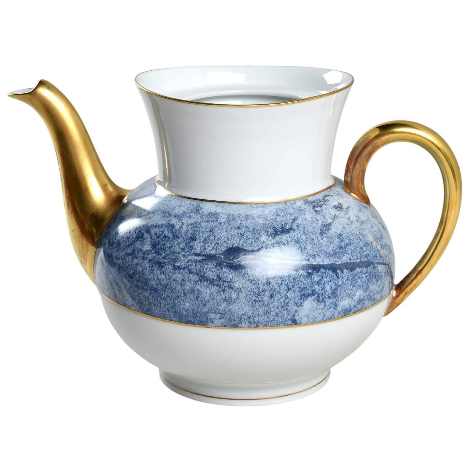 Marbre Bleu Teapot No Lid by Haviland-1