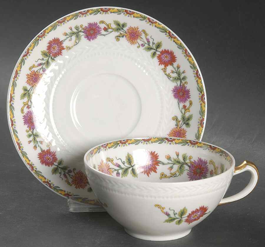 Madison (France) Flat Cup & Saucer Set by Haviland-1