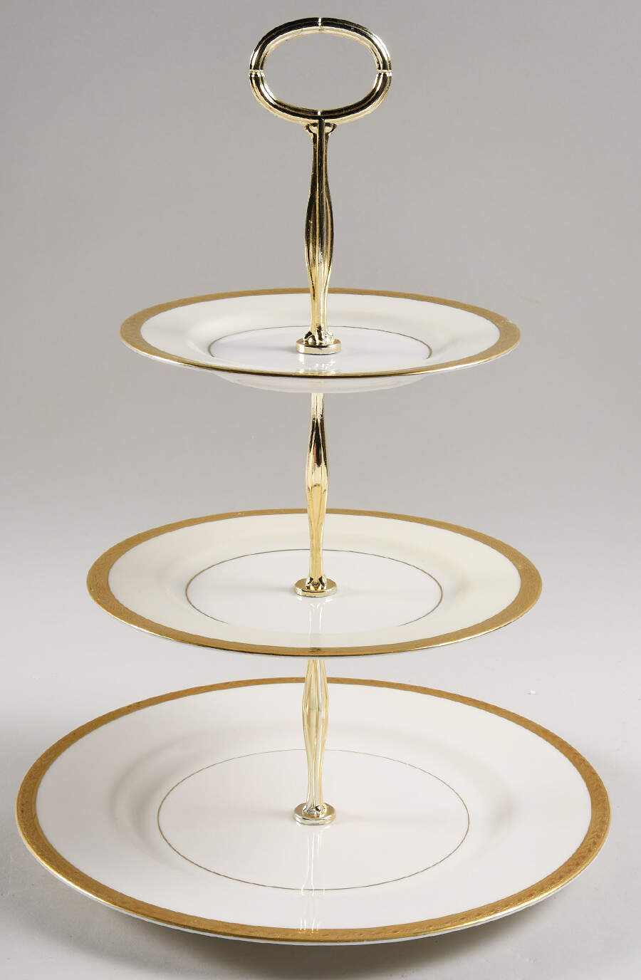 Madison (New York) 13 7/8"-14 1/4" 3-Tiered Serving Tray(DP,SP,BB) HC by Haviland-1