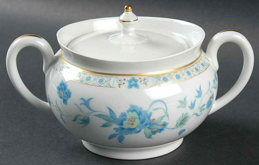 Marie Louise Sugar Bowl & Lid by Haviland-1
