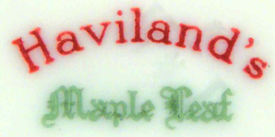 Maple Leaf Saucer for Cream Soup Bowl by Haviland-1