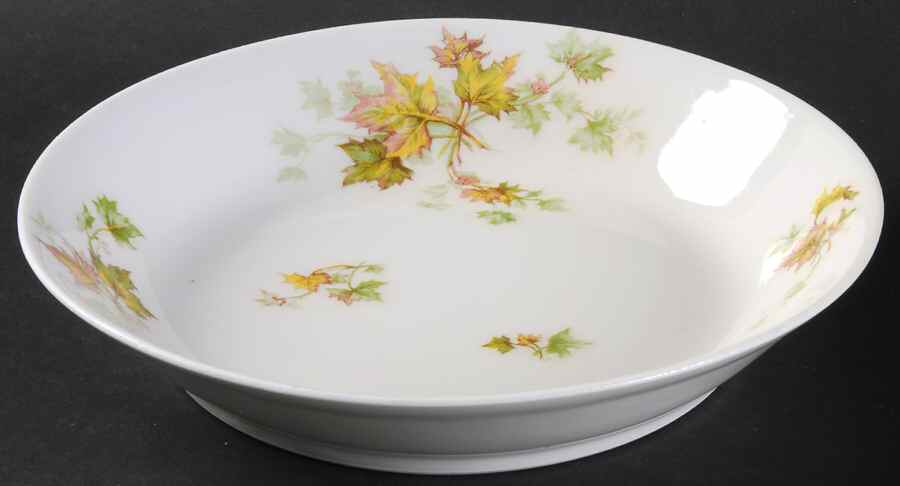 Maple Leaf Coupe Soup Bowl by Haviland-1