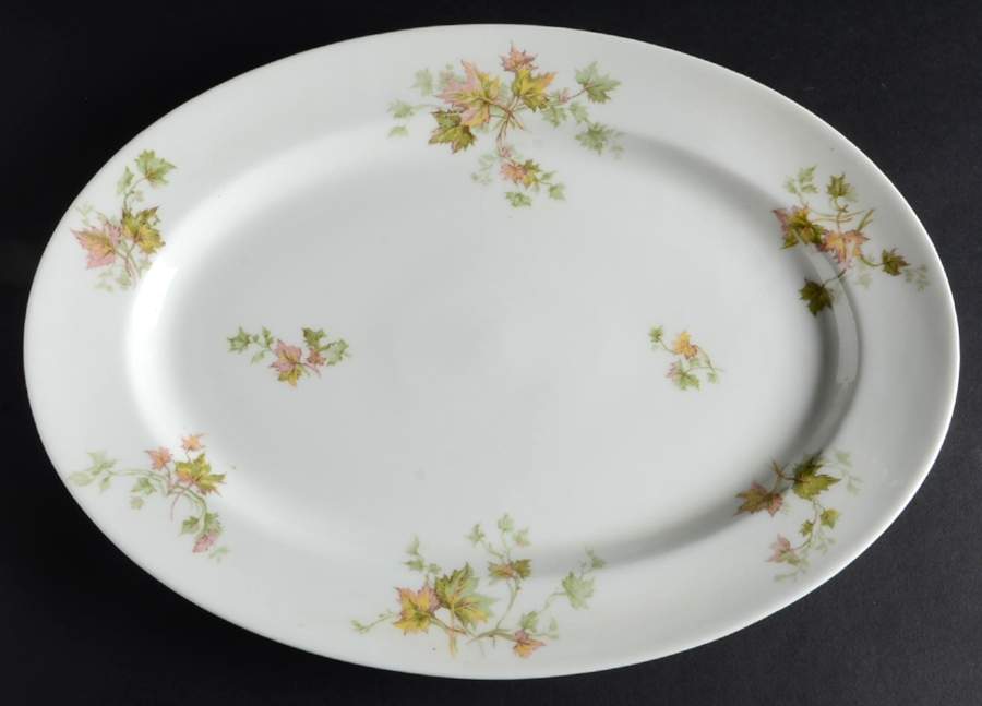 Maple Leaf 13" Oval Serving Platter by Haviland-1