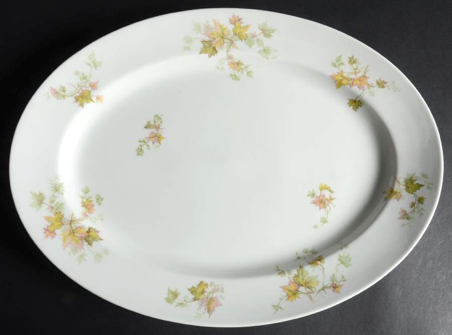 Maple Leaf 16" Oval Serving Platter by Haviland-1
