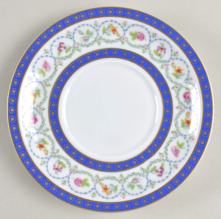 Malmaison (Newer, Blue Bands) Underplate for Round Gravy Boat by Haviland-1