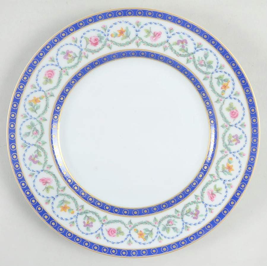 Malmaison (Newer, Blue Bands) Salad Plate by Haviland-1