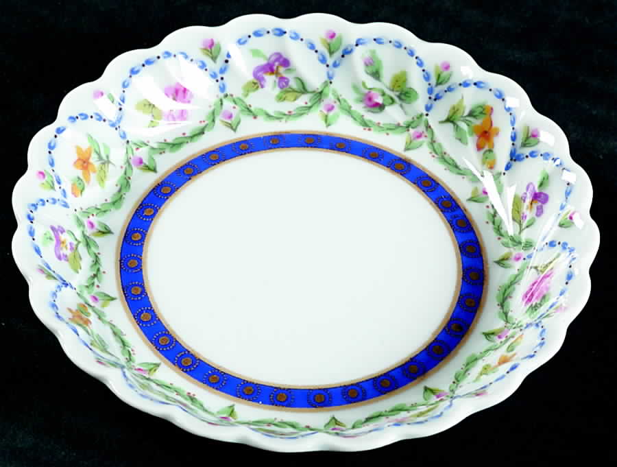 Malmaison (Newer, Blue Bands) Coaster by Haviland-1