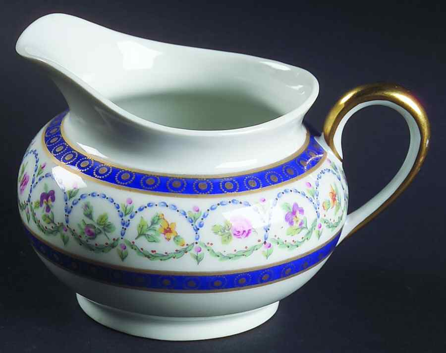 Malmaison (Newer, Blue Bands) Creamer by Haviland-1