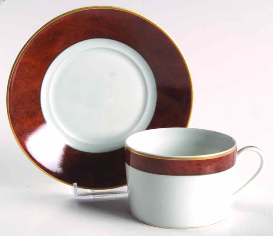 Marco Polo Flat Cup & Saucer Set by Haviland-1