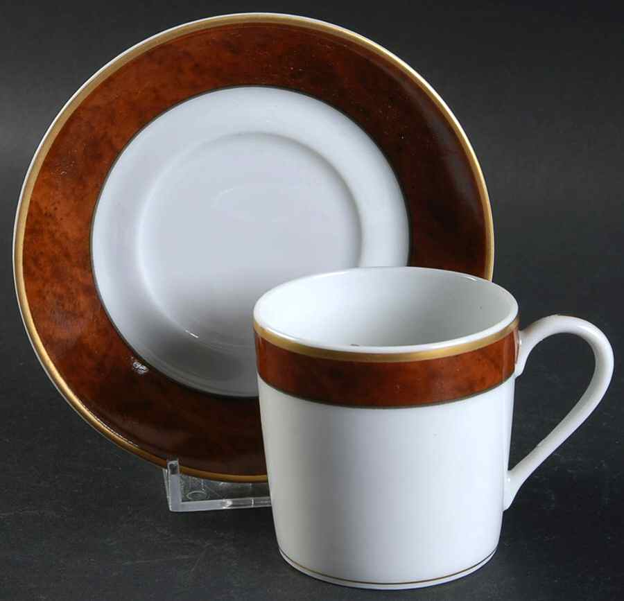 Marco Polo Flat Demitasse Cup & Saucer Set by Haviland-1