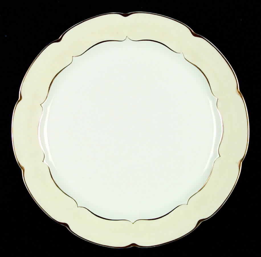 Marlborough (Cream Rim) 12" Chop Plate (Round Platter) by Haviland-1