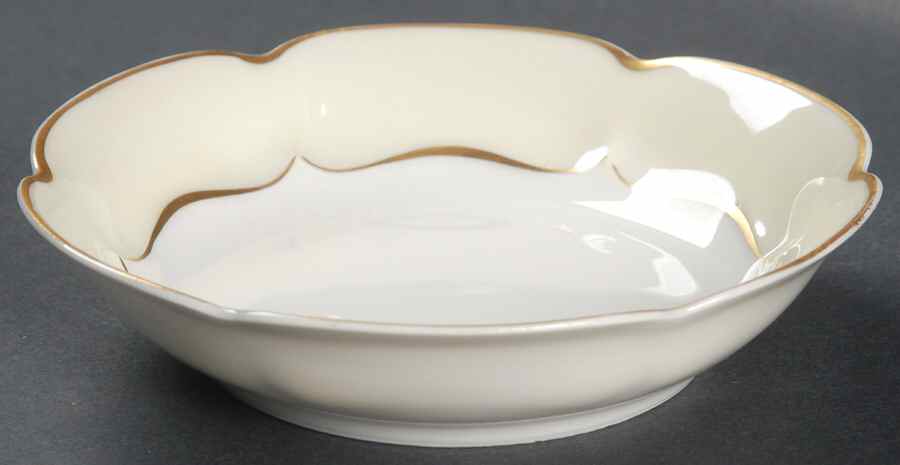 Marlborough (Cream Rim) Fruit/Dessert (Sauce) Bowl by Haviland-1