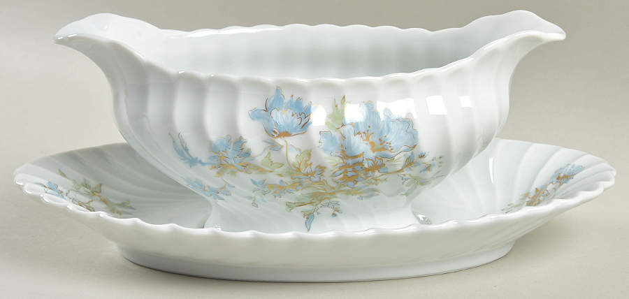 Margaux Gravy Boat & Underplate by Haviland-1