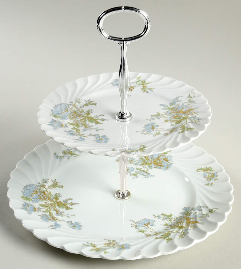 Margaux 6 5/8"-10"  2 Tiered Serving Tray (Dp, Sp) HC by Haviland-1