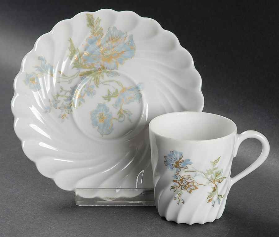 Margaux Flat Demitasse Cup & Saucer Set by Haviland-1