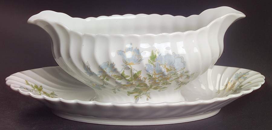 Margaux Gravy Boat with Attached Underplate by Haviland-1