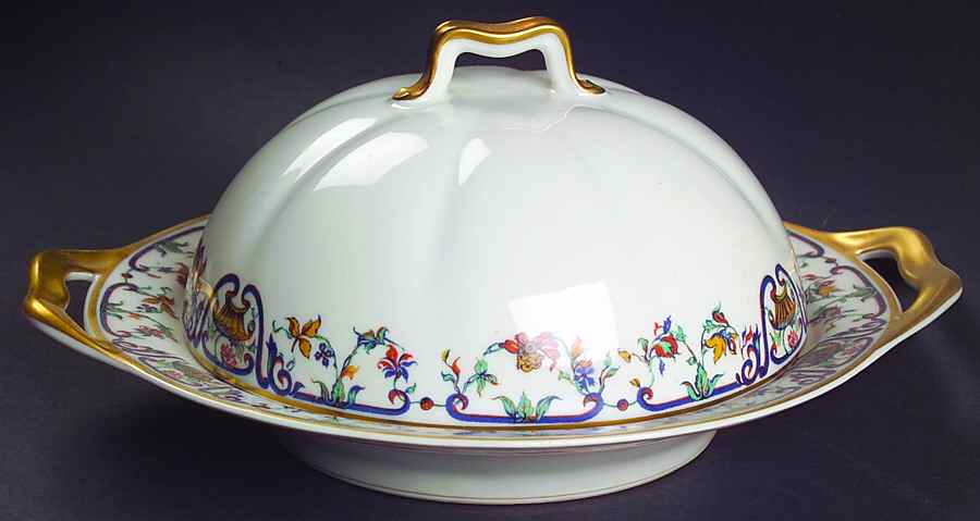 Marguerite Round Covered Butter by Haviland-1