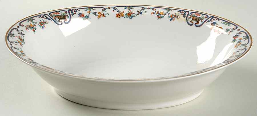 Marguerite 10" Oval Vegetable Bowl by Haviland-1