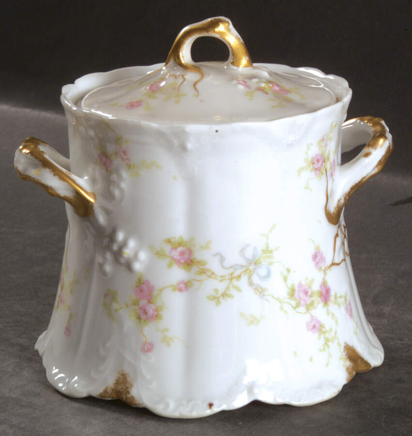 Marie (Scattered Flowers) Sugar Bowl & Lid by Haviland-1