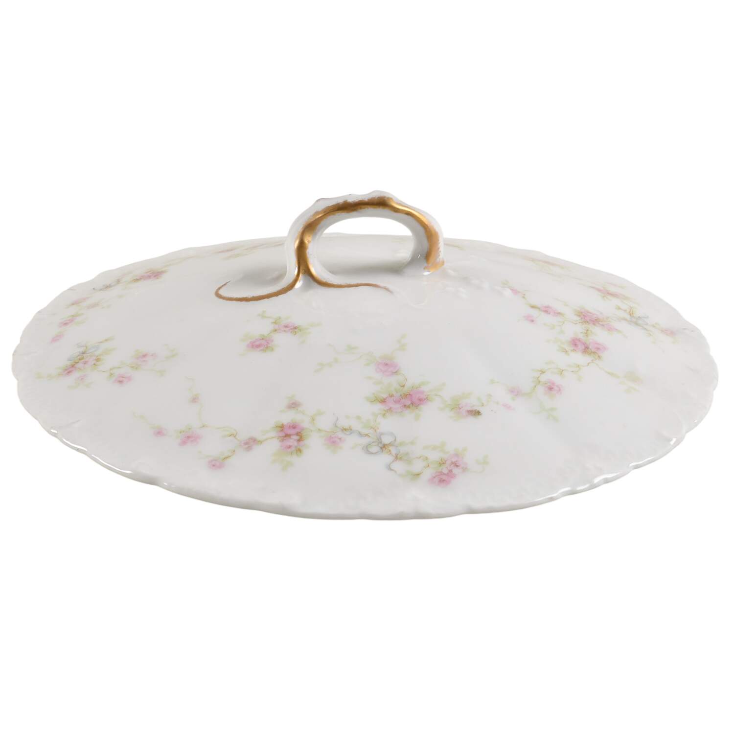 Marie (Scattered Flowers) Lid for Round Vegetable by Haviland-1