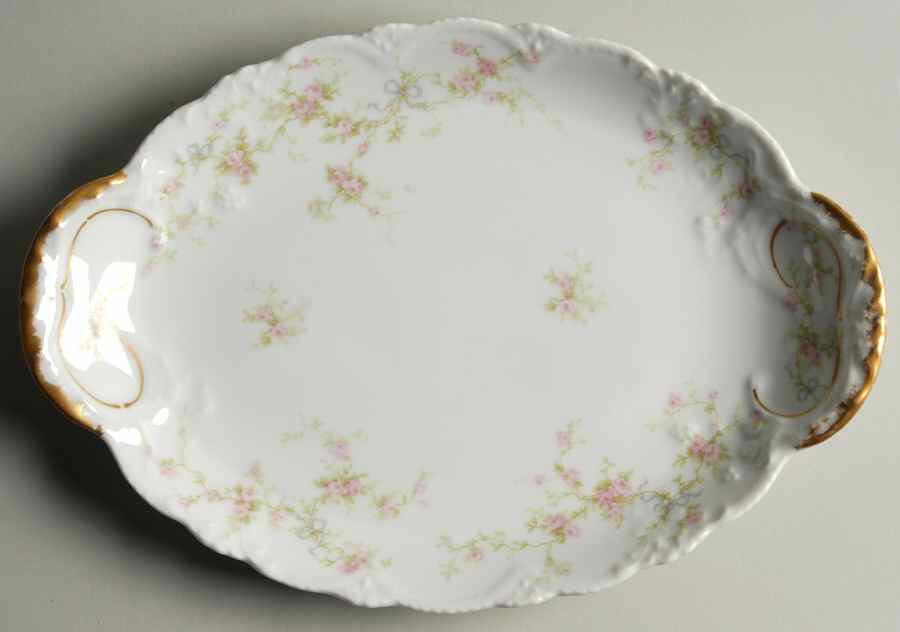 Marie (Scattered Flowers) 11" Oval Serving Platter by Haviland-1