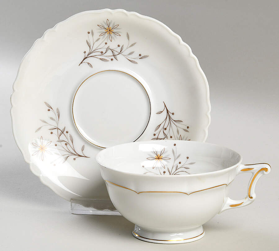 Marnelle Footed Cup & Saucer Set by Haviland-1