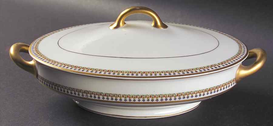 Marquette Oval Covered Vegetable by Haviland-1