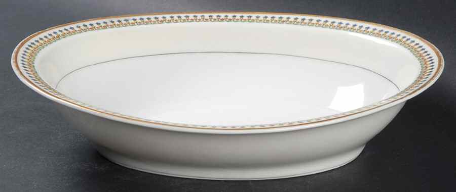 Marquette 9" Oval Vegetable Bowl by Haviland-1