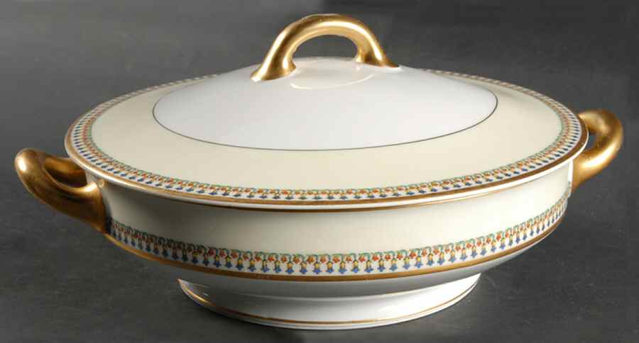 Marquette Round Covered Vegetable by Haviland-1