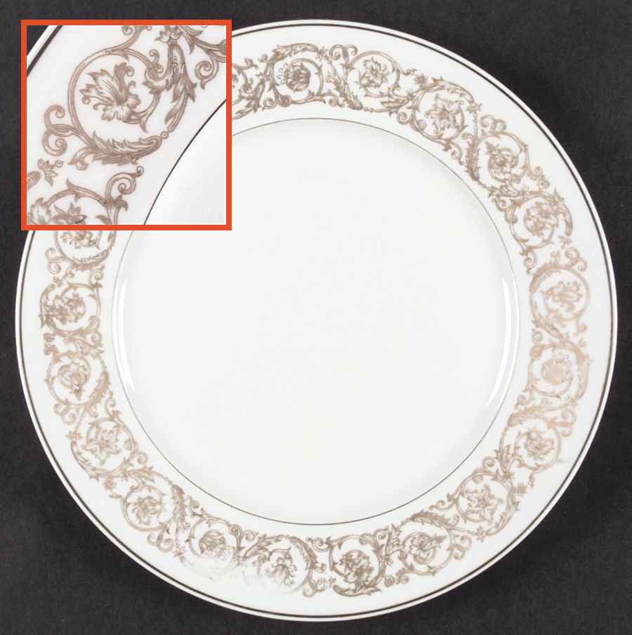 Marquise (Thin Gold Trim) Dinner Plate by Haviland-1