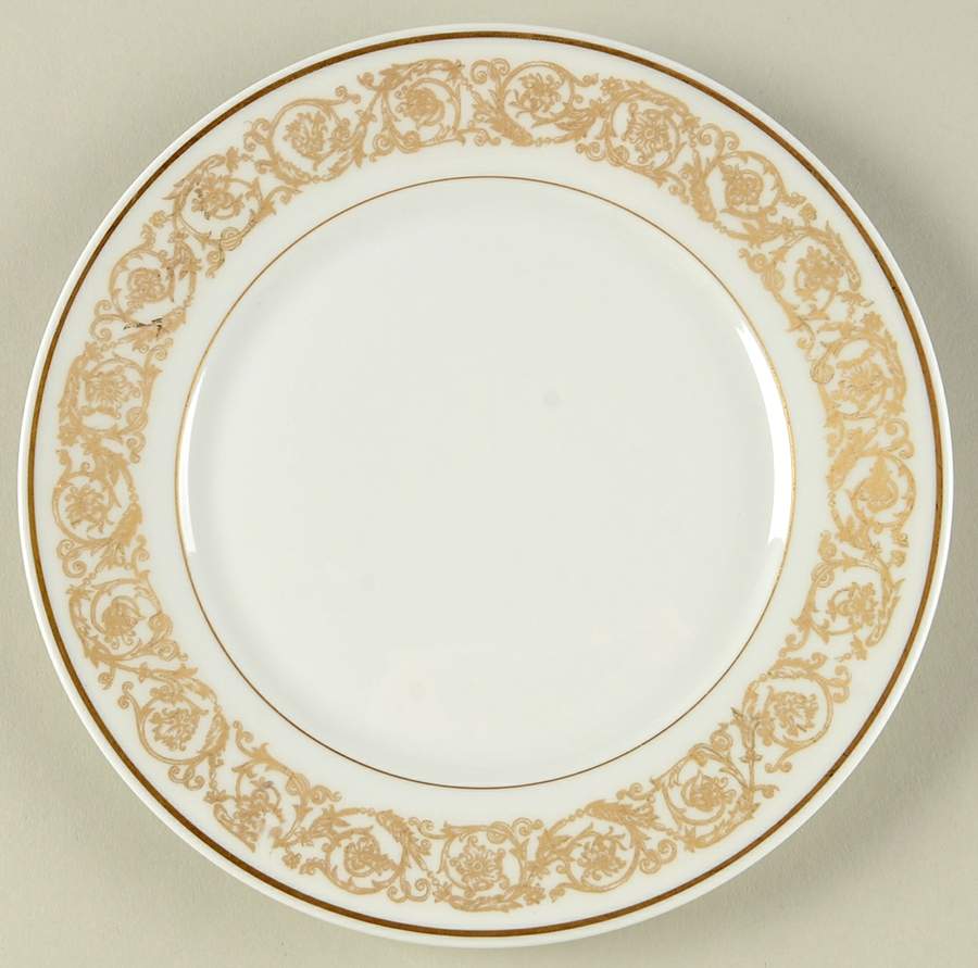 Marquise (Thin Gold Trim) Bread & Butter Plate by Haviland-1
