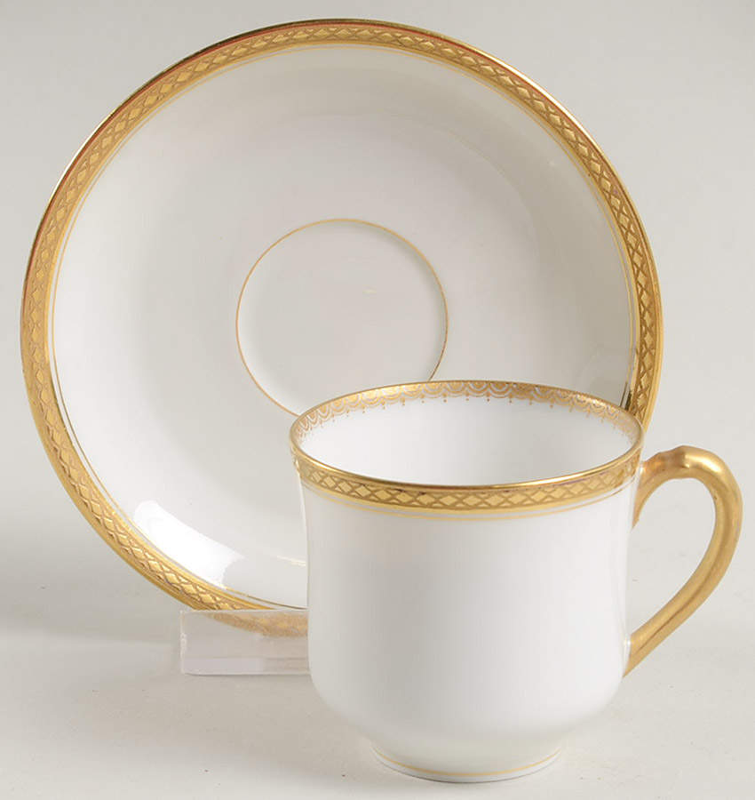 Marquis  Flat Demitasse Cup & Saucer Set by Haviland-1