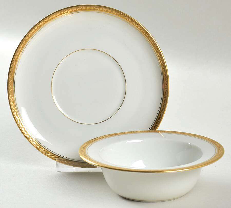 Marquis  Ramekin & Saucer Set by Haviland-1