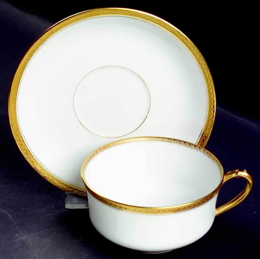Marquis  Flat Cup & Saucer Set by Haviland-1