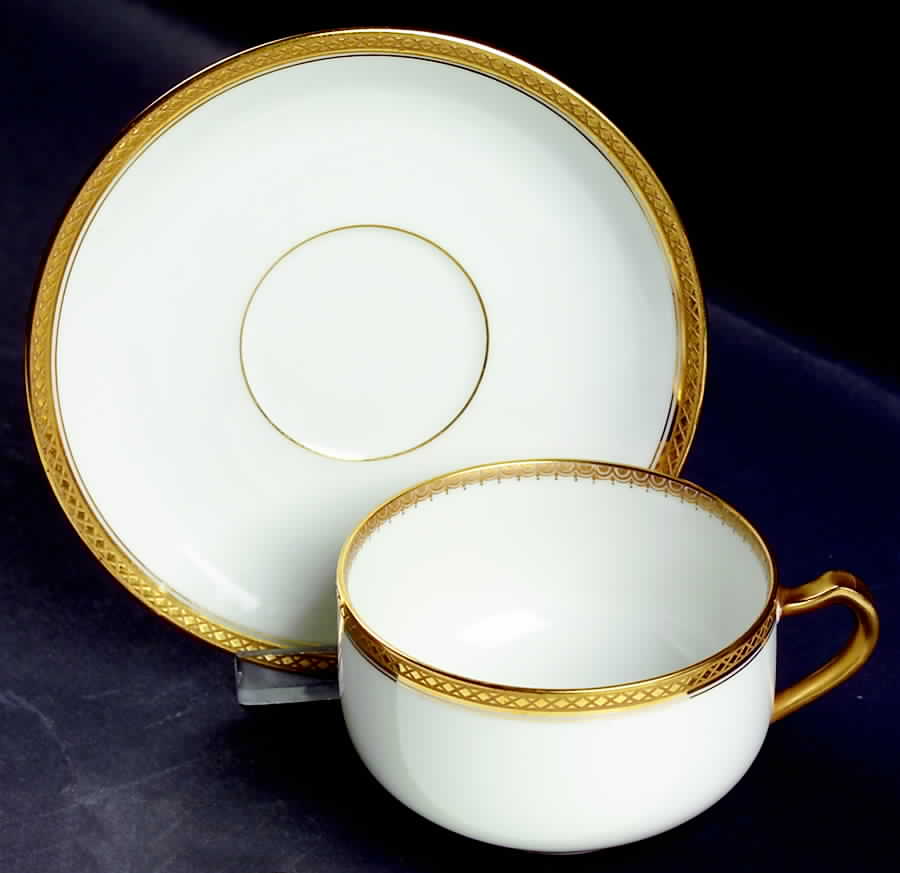 Marquis  Flat Cup & Saucer Set by Haviland-1