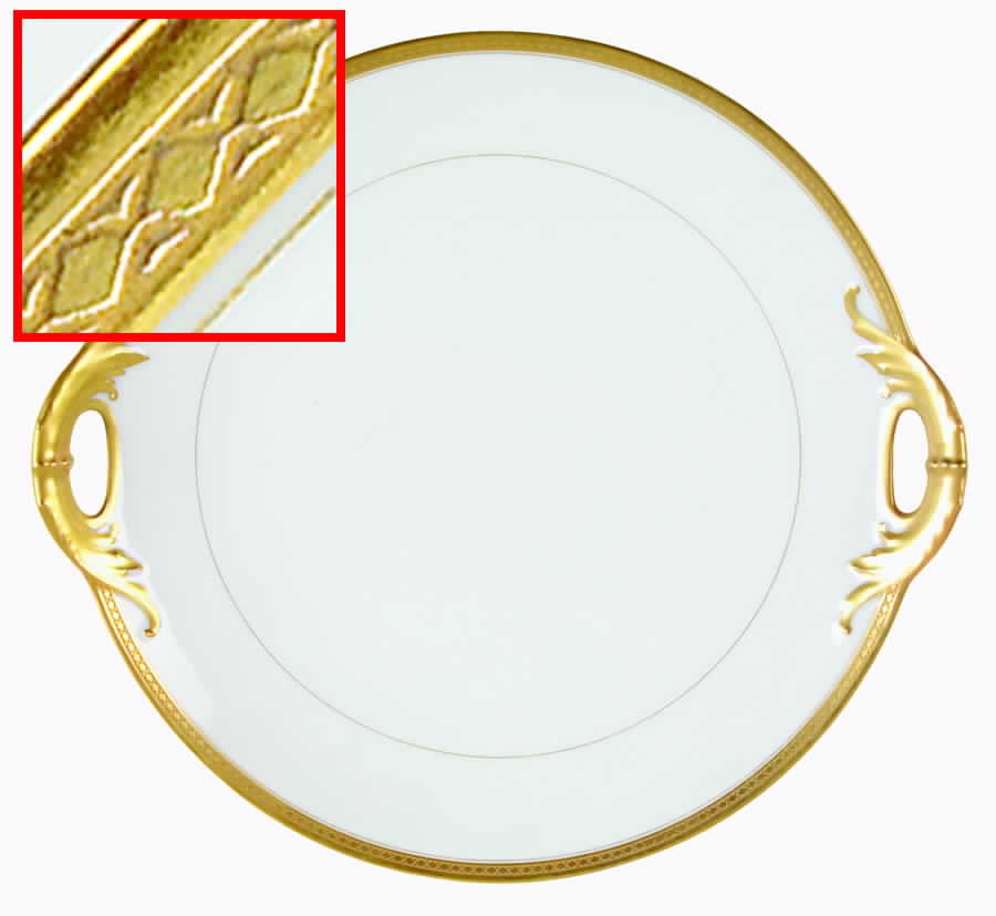 Marquis  Handled Cake Plate by Haviland-1