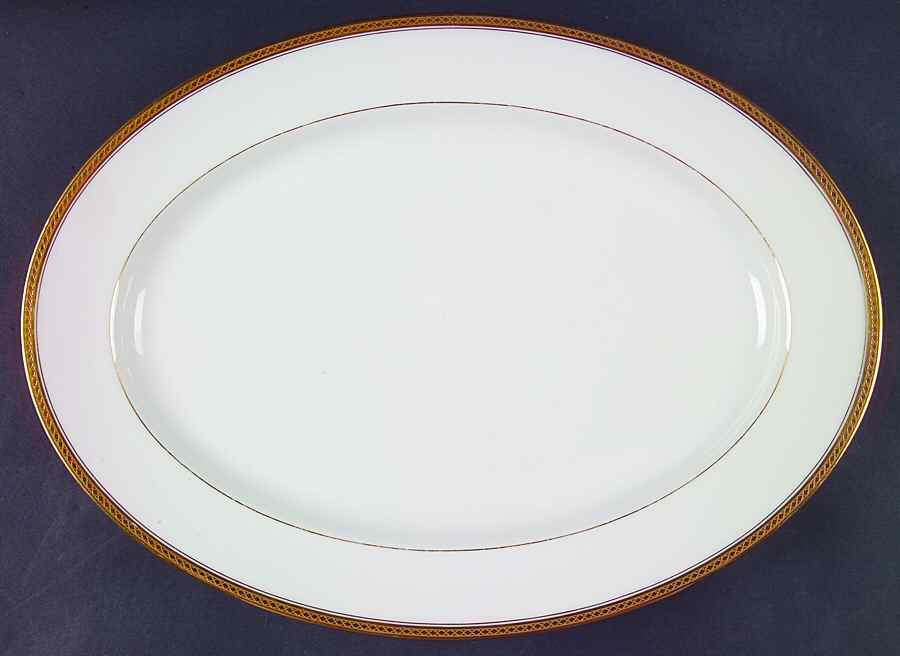Marquis  13" Oval Serving Platter by Haviland-1