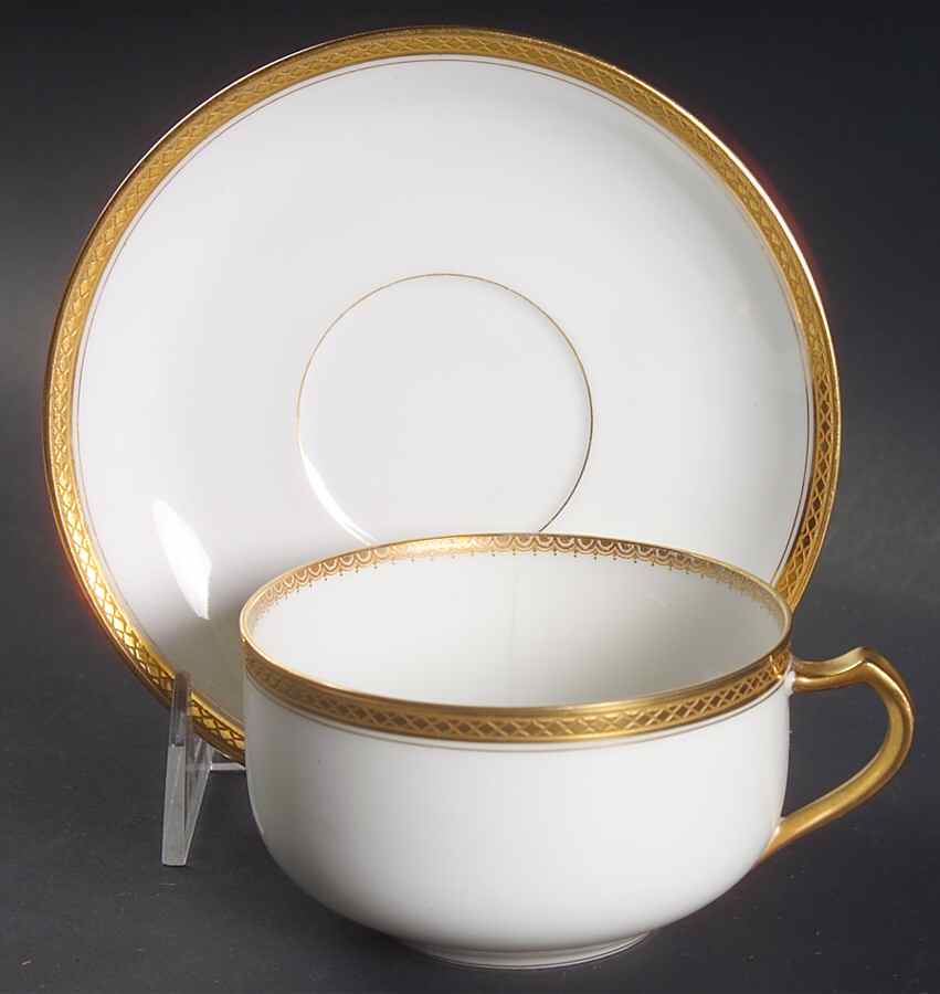 Marquis  Flat Cup & Saucer Set by Haviland-1