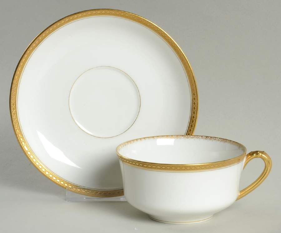 Marquis  Flat Cup & Saucer Set by Haviland-1