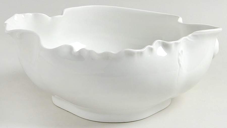 Marseille (All White) 10" Large Salad Serving Bowl by Haviland-1
