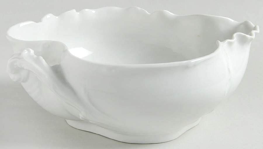 Marseille (All White) 9" Salad Serving Bowl by Haviland-1