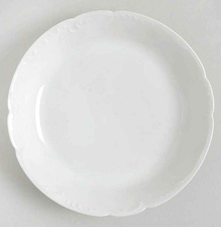 Marseille (All White) Saucer for Flat Demitasse Cup by Haviland-1