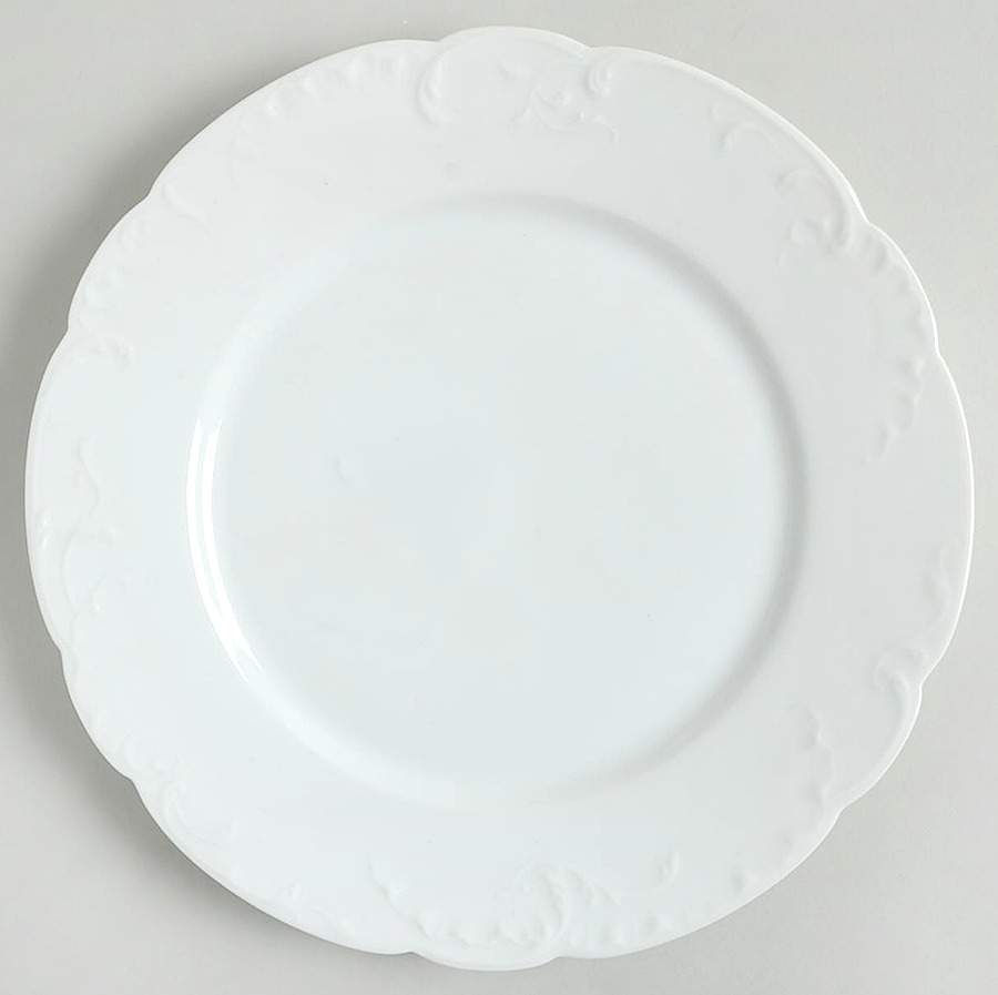 Marseille (All White) Dinner Plate by Haviland-1