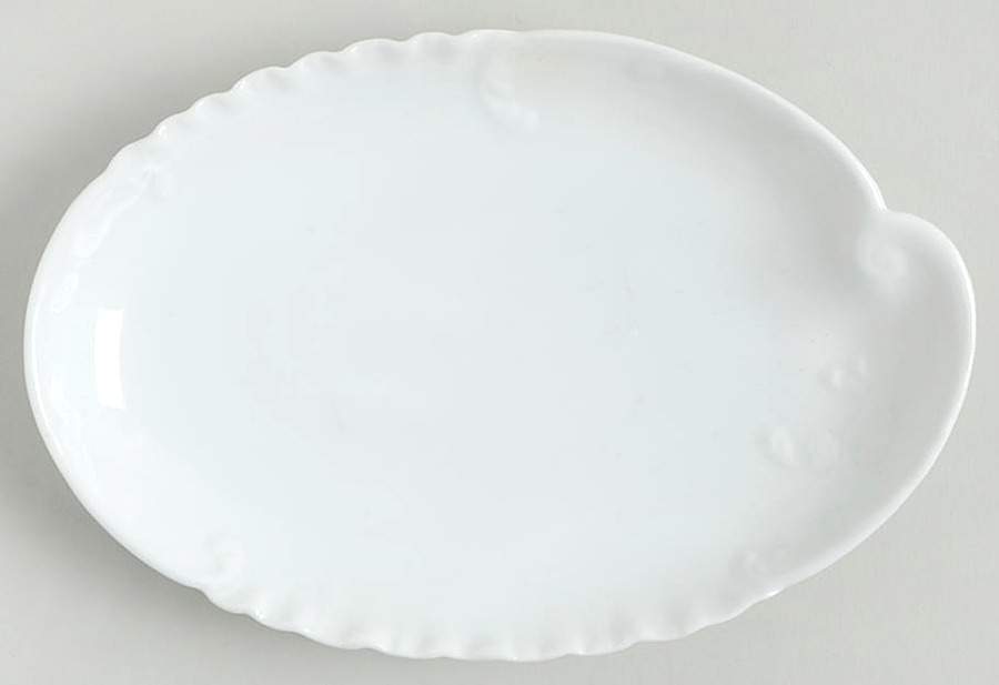 Marseille (All White) Oval Bone Dish by Haviland-1