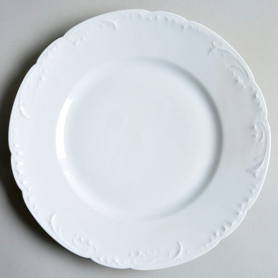 Marseille (All White) Luncheon Plate by Haviland-1