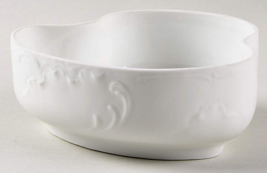 Marseille (All White) Butter Box No Lid by Haviland-1