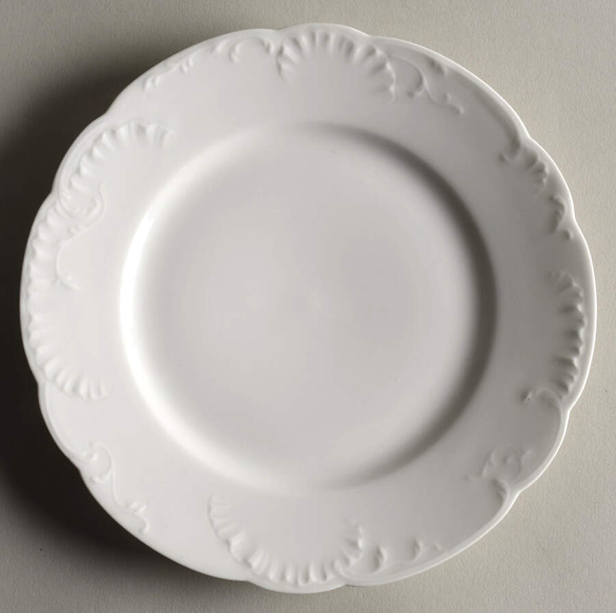 Marseille (All White) Salad Plate by Haviland-1