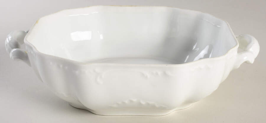 Marseille (All White) Rectangular Vegetable No Lid by Haviland-1