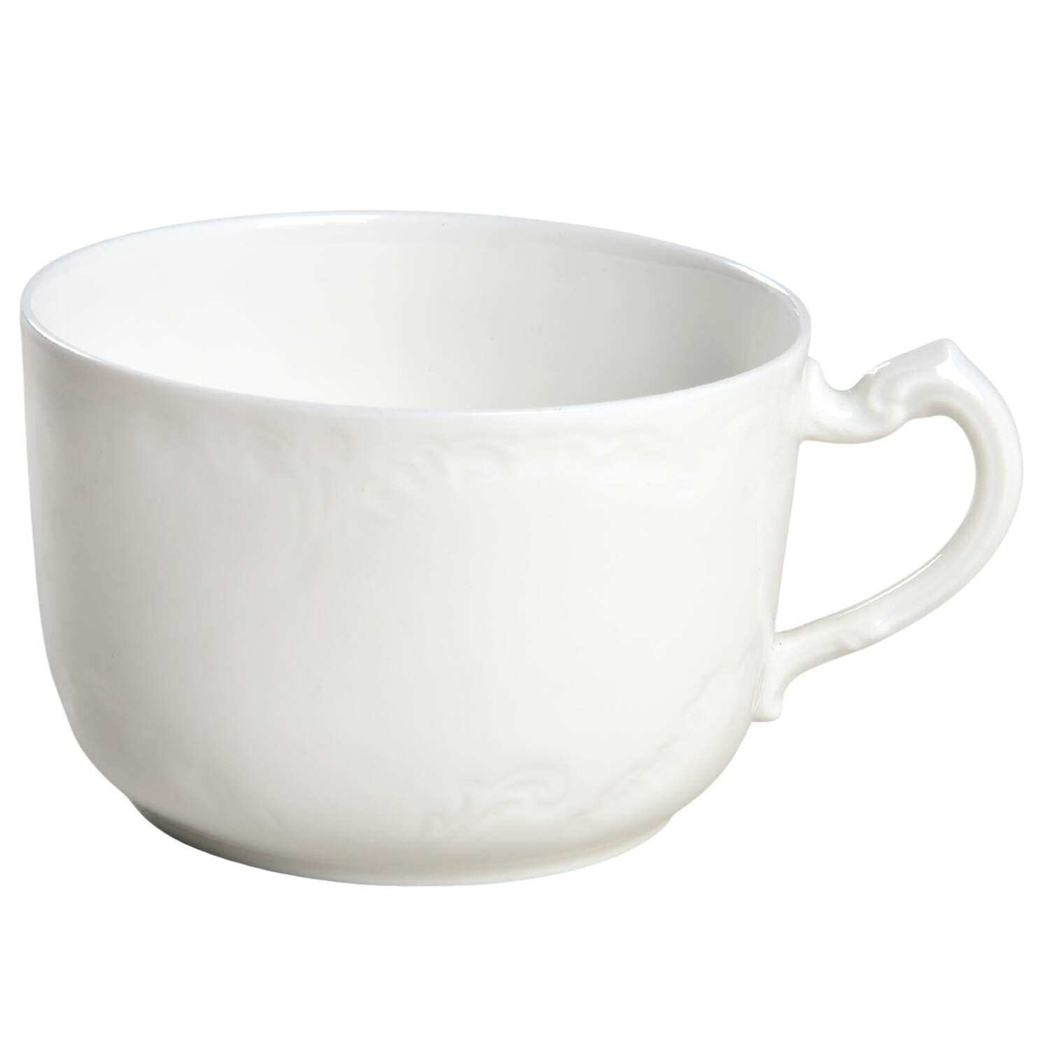 Marseille (All White) Flat Cup by Haviland-1