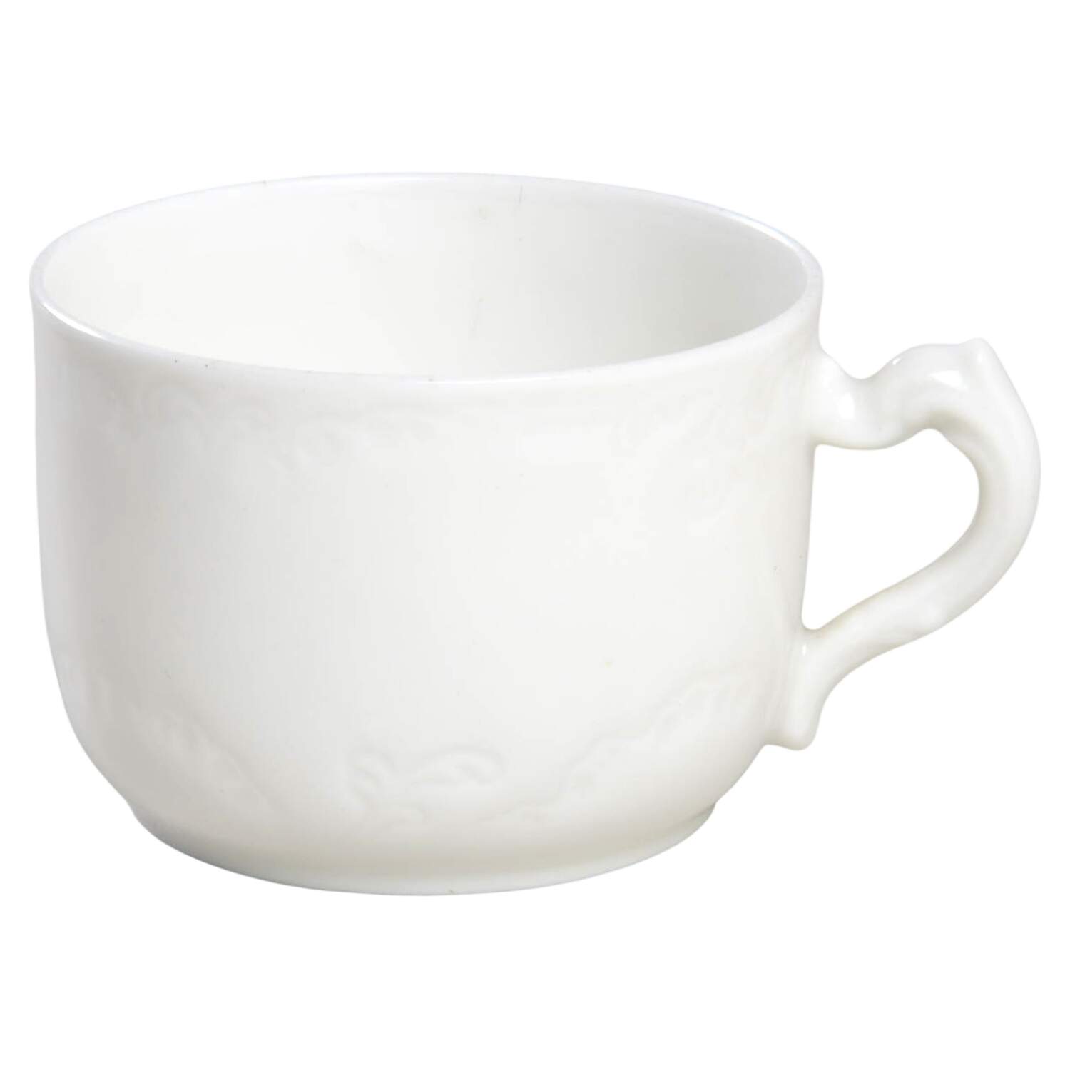 Marseille (All White) Flat Demitasse Cup by Haviland-1